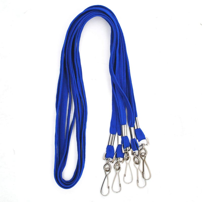 Beebel Lanyard 50PCS Lanyards with Swivel Hook clips for ID Name Badge Holder (Blue) - Image 3